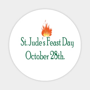 Saint Jude Feast Day October 28th Magnet